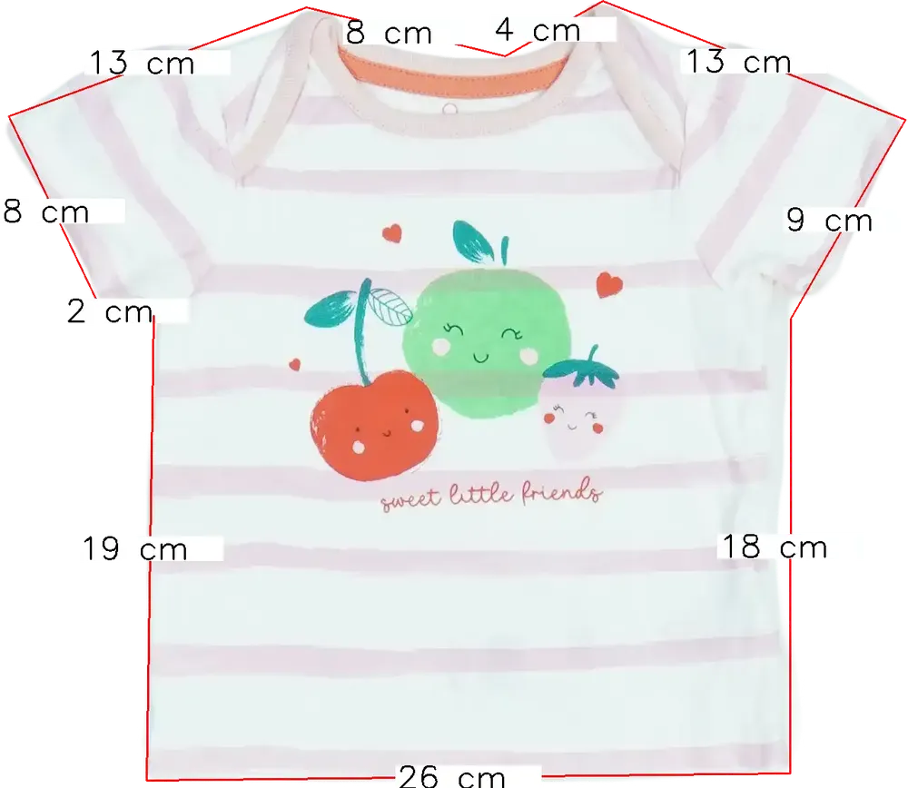 Fehér Mothercare Póló EU 68 / UK 3-6 hónap / US 3-6 hónap