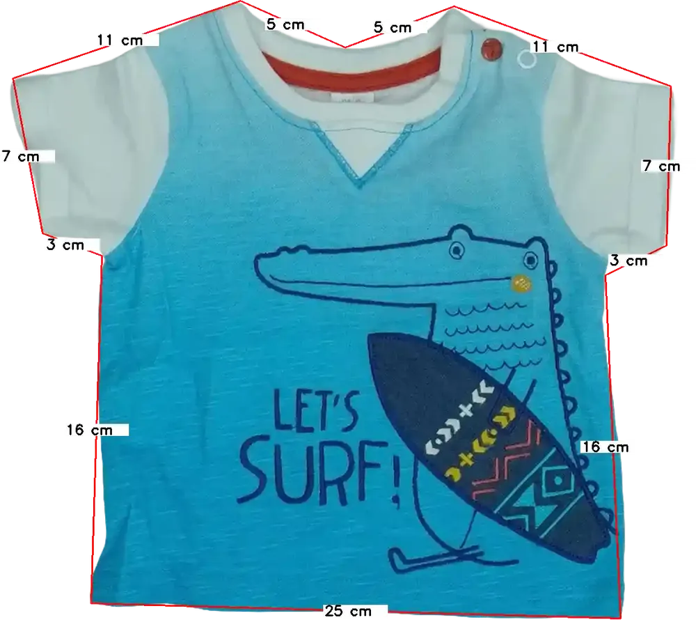 Kék Egyéb Póló EU 62 / UK 0-3 hónap / US 0-3 hónap