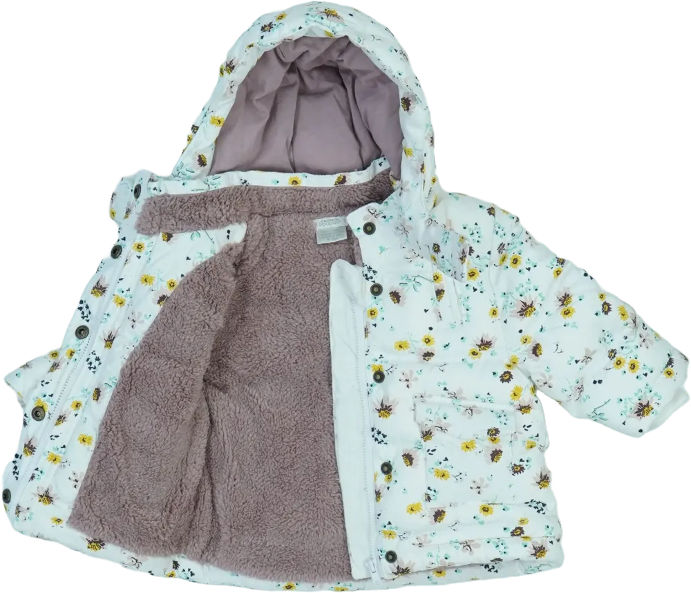 Fehér Mamas&amp;Papas Télikabát EU 62 / UK 0-3 hónap / US 0-3 hónap