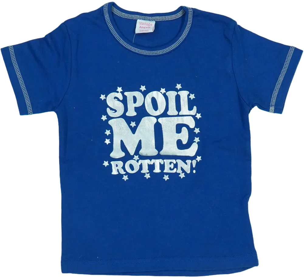 Kék Vintage Angels Póló EU 128 / UK 8 év / US 8 év/M
