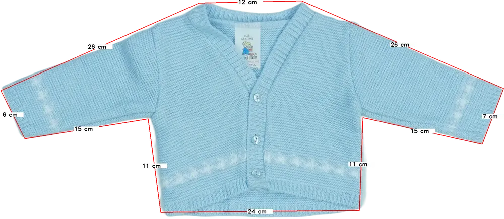 Kék Angel Kids Kardigán EU 68 / UK 3-6 hónap / US 3-6 hónap