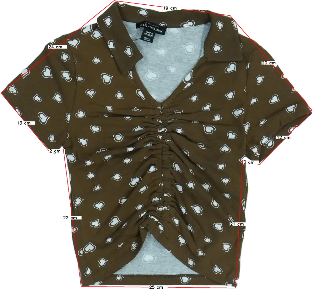 Barna New Look Póló EU 158 / UK 13 év / US 14 év/XL