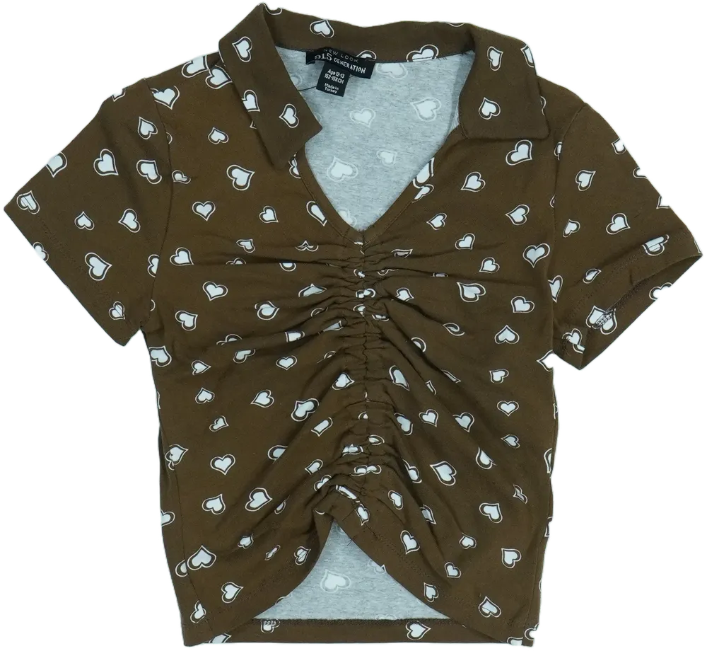 Barna New Look Póló EU 158 / UK 13 év / US 14 év/XL