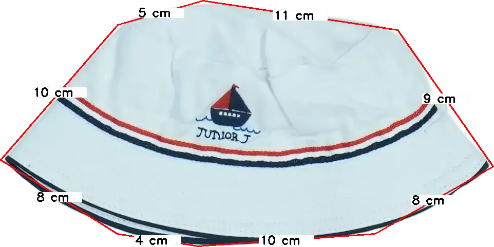 Fehér Jasper J. Conran Kalap EU 68 / UK 3-6 hónap / US 3-6 hónap