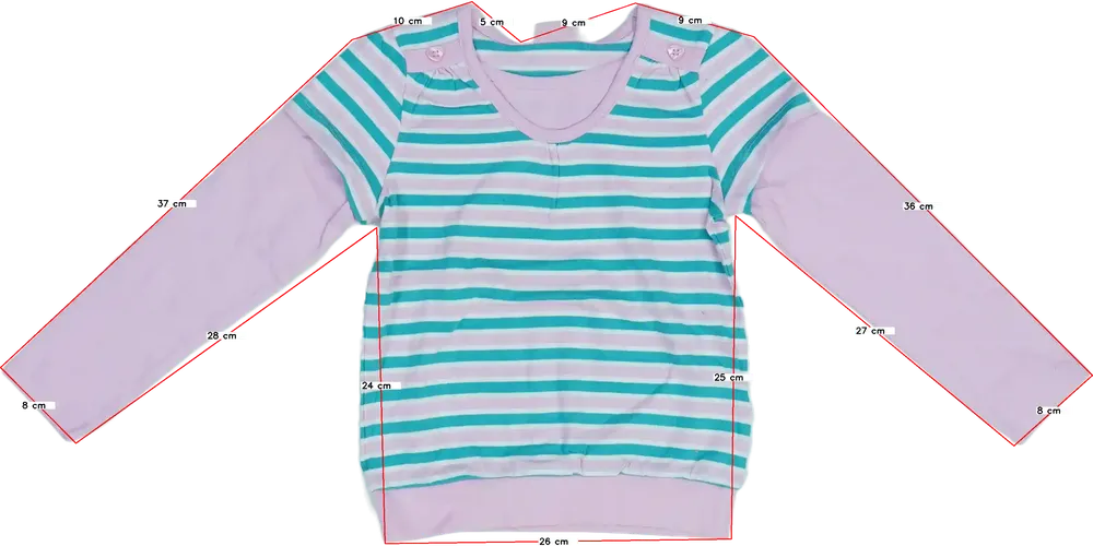 Rózsaszín Cherokee Hosszú ujjú felső EU 104 / UK 4 év / US 4T/XS