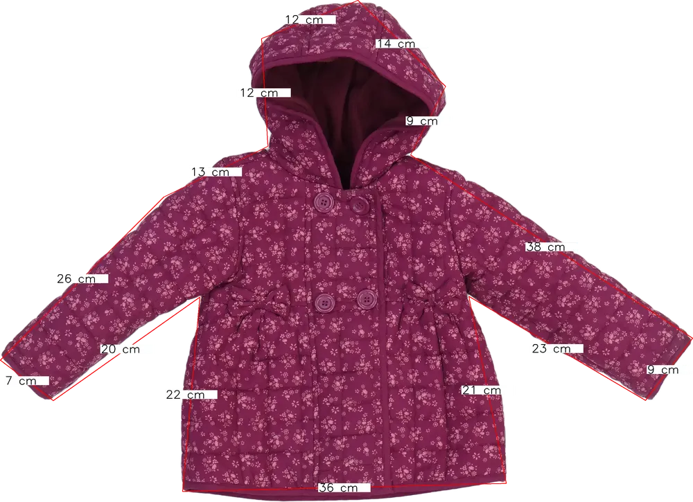 Rózsaszín Nutmeg Átmeneti kabát EU 92 / UK 2 év / US 2T