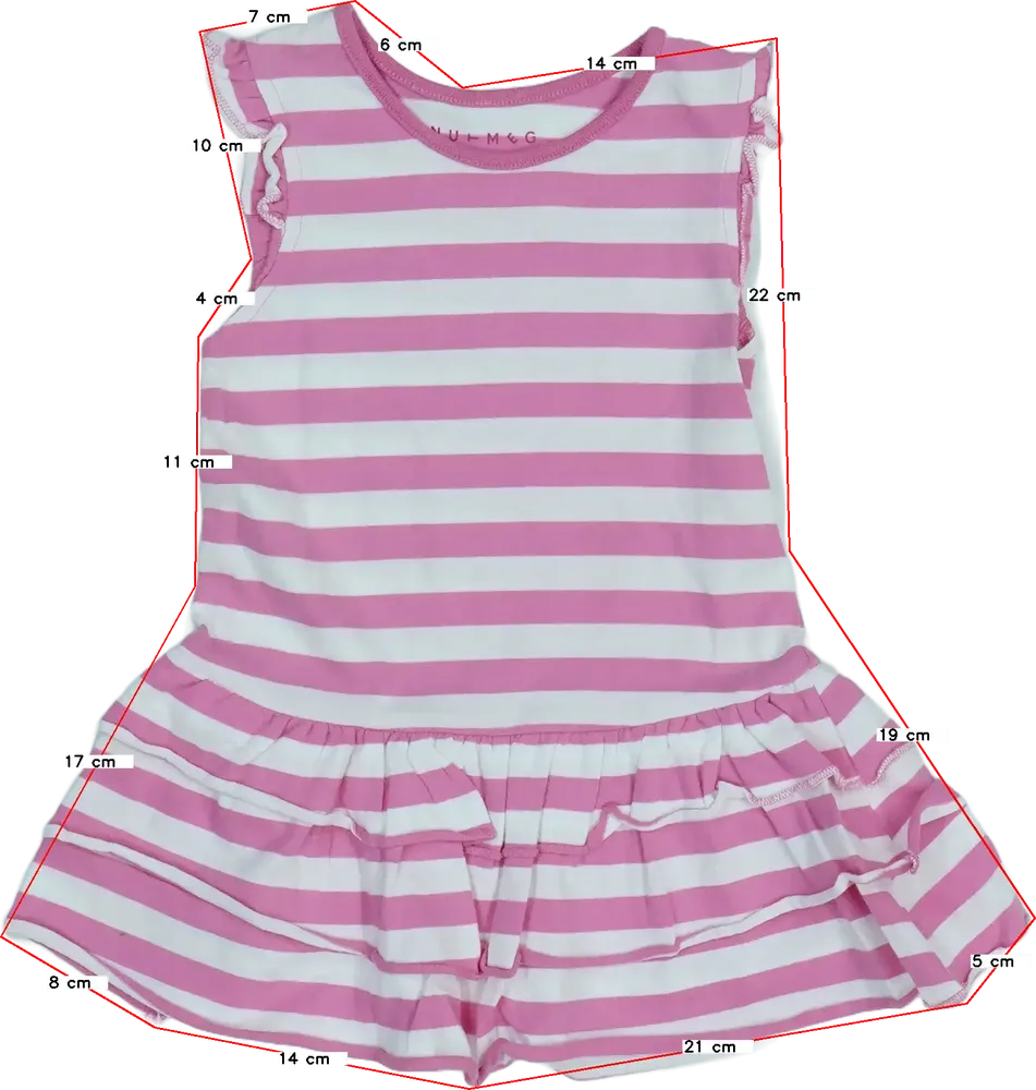 Rózsaszín Nutmeg Ruha EU 92 / UK 2 év / US 2T