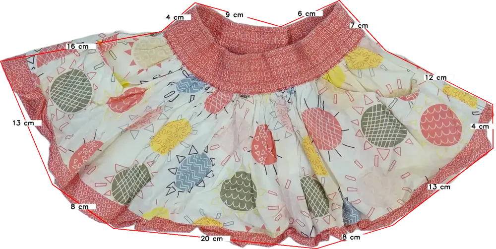 Fehér Nutmeg Szoknya EU 92 / UK 2 év / US 2T