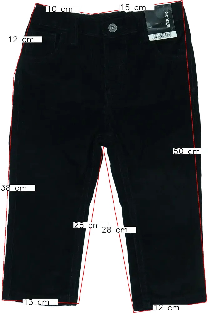 Fekete George Hosszúnadrág EU 92 / UK 2 év / US 2T