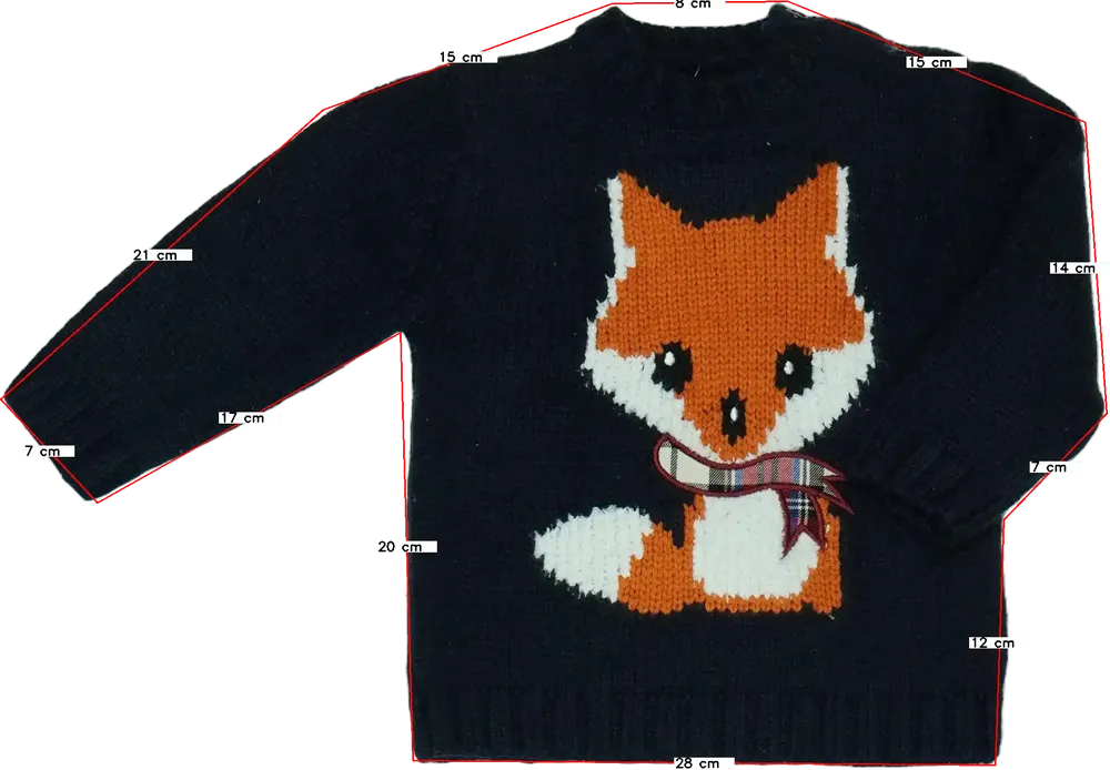 Kék George Kötött pulcsi EU 74 / UK 6-9 hónap / US 6-9 hónap