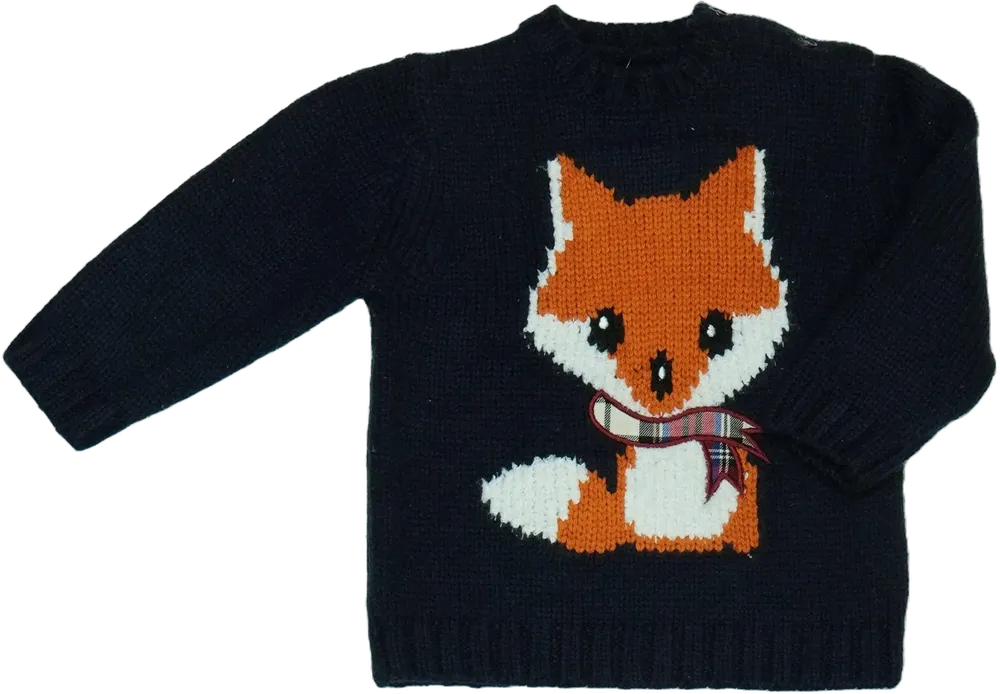 Kék George Kötött pulcsi EU 74 / UK 6-9 hónap / US 6-9 hónap