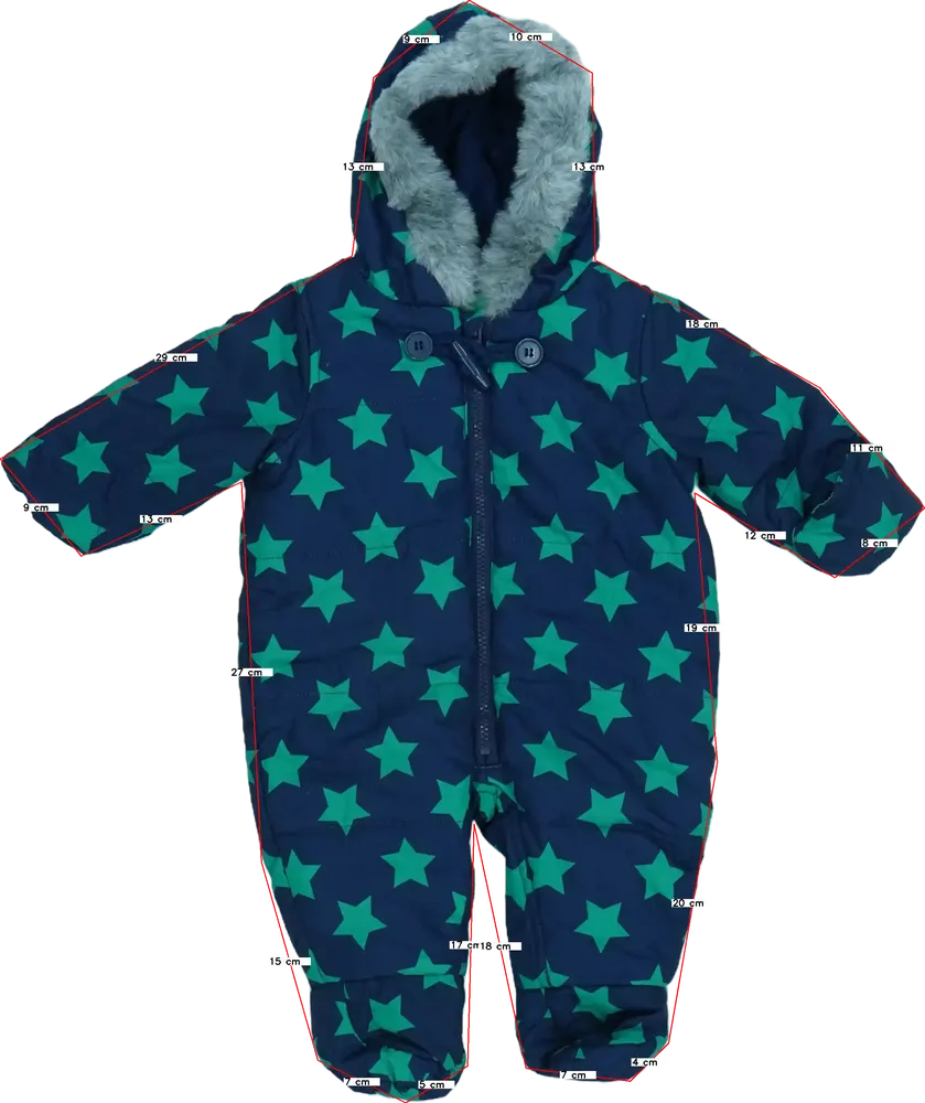 Kék TU Baby overál EU 62 / UK 0-3 hónap / US 0-3 hónap