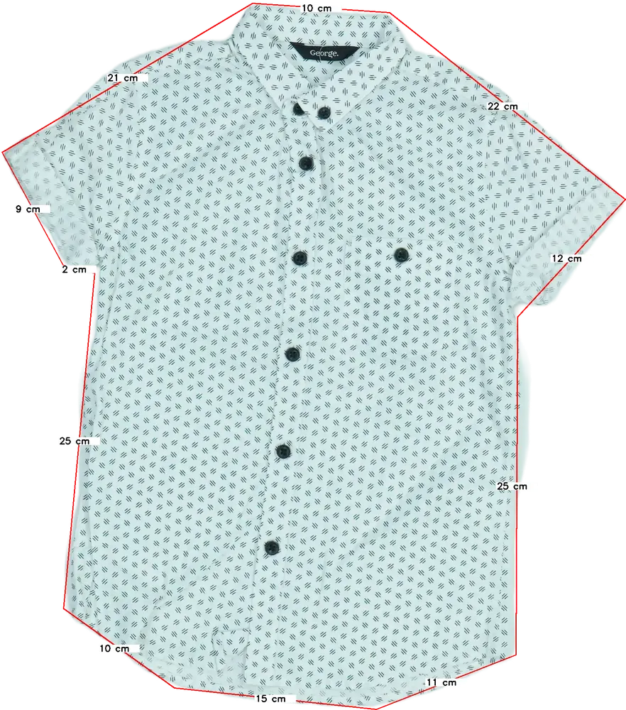 Fehér George Ing EU 110 / UK 5 év / US 5 év/XS