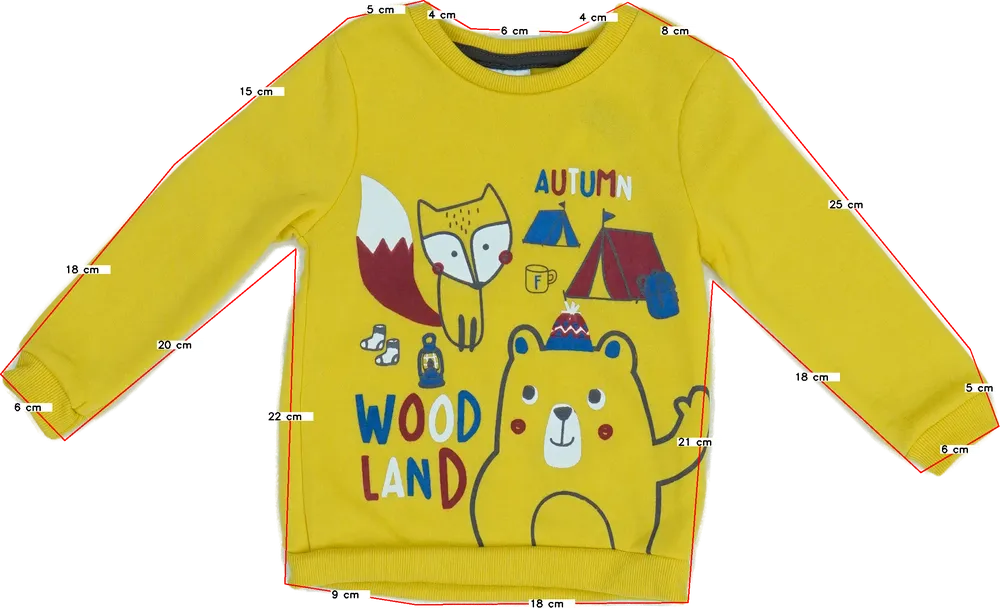 Sárga Pepco Pulóver EU 92 / UK 2 év / US 2T