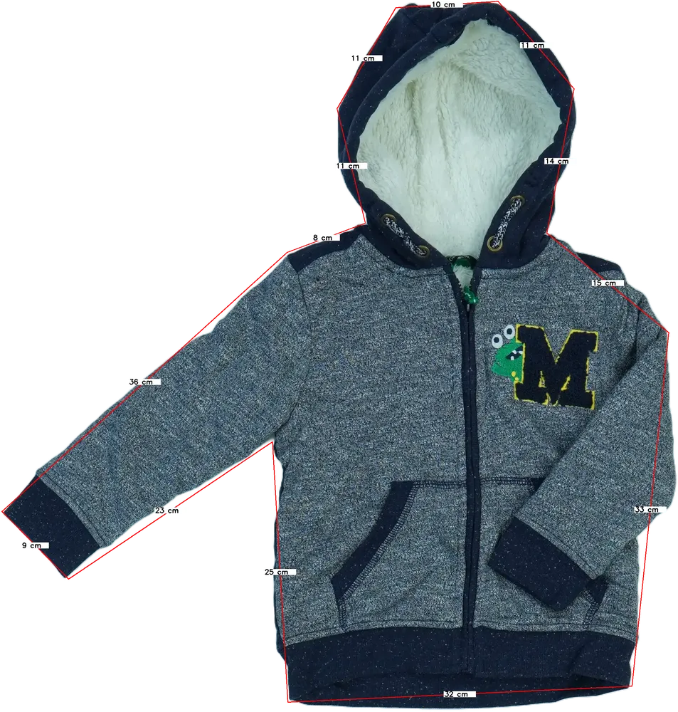 Szürke George Kapucnis pulóver EU 104 / UK 4 év / US 4T/XS