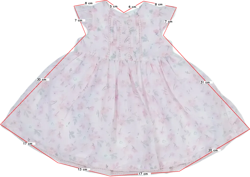 Rózsaszín George Ruha EU 62 / UK 0-3 hónap / US 0-3 hónap