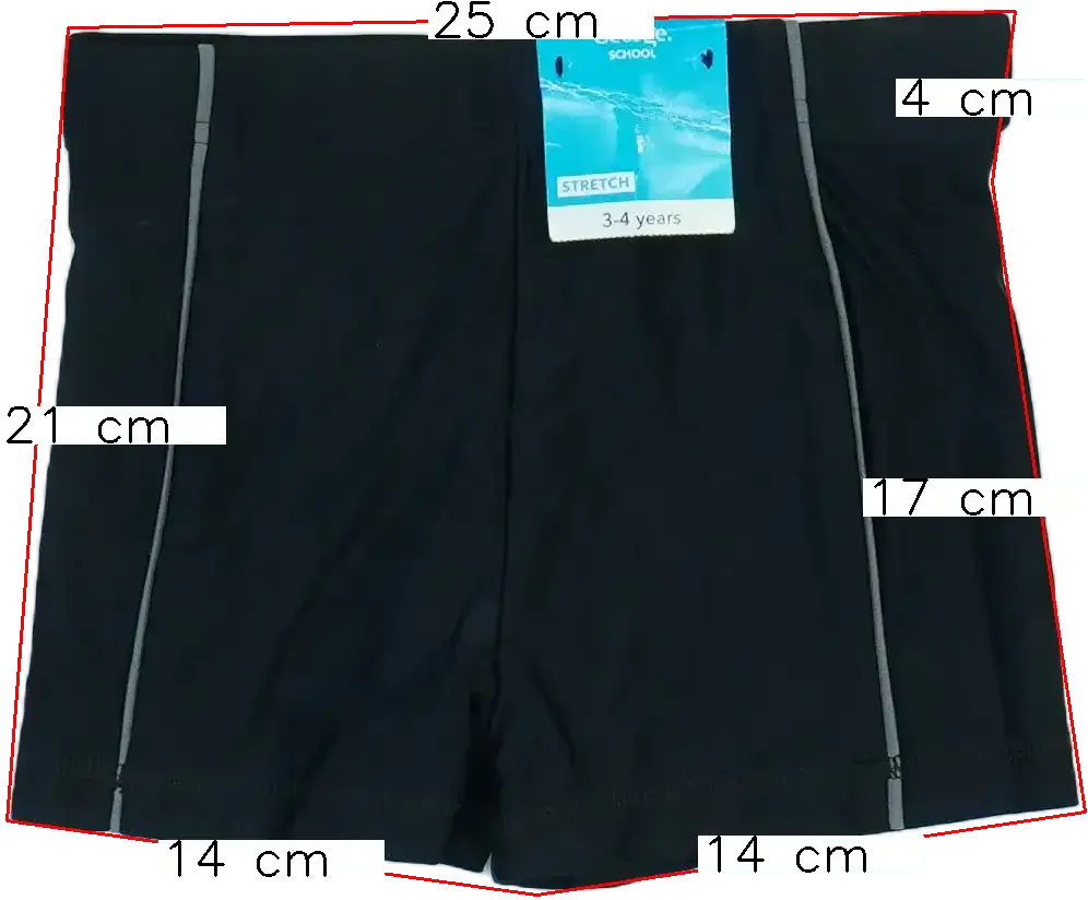 Fekete George Fürdőnadrág EU 104 / UK 4 év / US 4T/XS