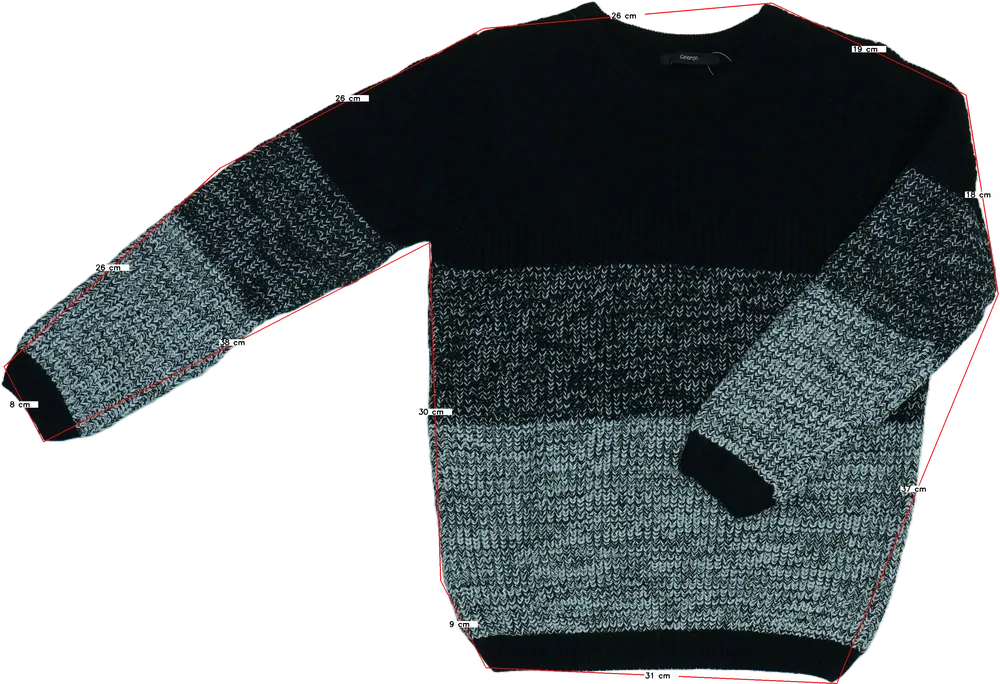 Szürke George Kötött pulcsi EU 152 / UK 12 év / US 12 év/L