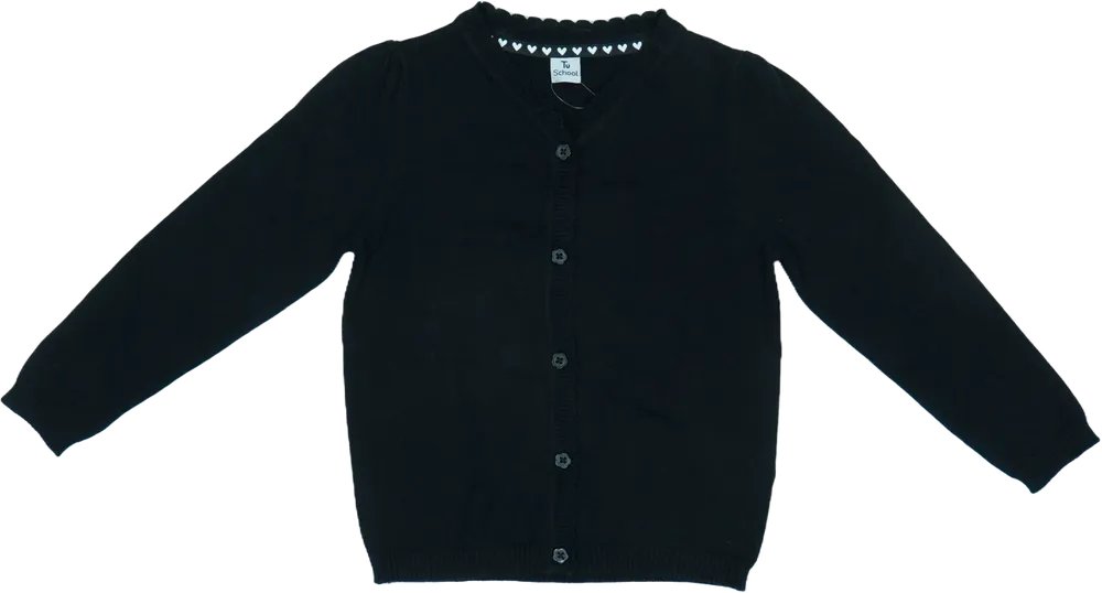 Fekete TU Kardigán EU 110 / UK 5 év / US 5 év/XS
