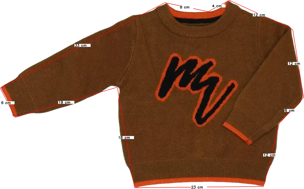 Barna River Island Kötött pulcsi EU 74 / UK 6-9 hónap / US 6-9 hónap