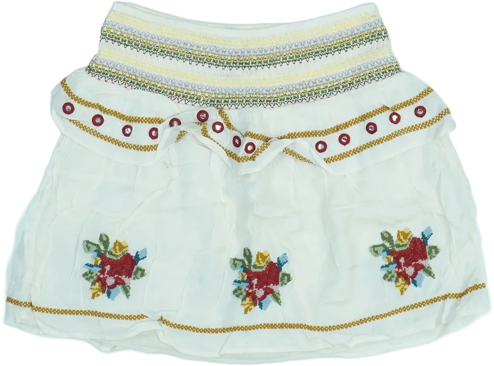 Fehér River Island Szoknya EU 152 / UK 12 év / US 12 év/L