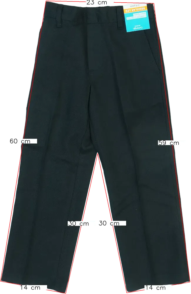 Fekete George Hosszúnadrág EU 104 / UK 4 év / US 4T/XS