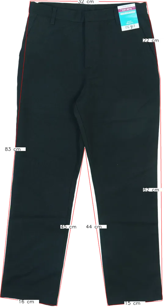 Fekete George Hosszúnadrág EU 140 / UK 10 év / US 10 év/L