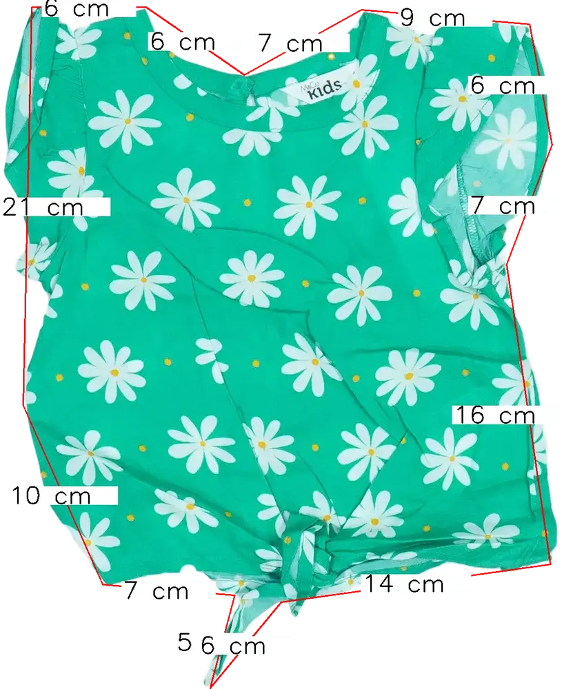 Zöld M&amp;Co. Blúz EU 80 / UK 9-12 hónap / US 12 hónap