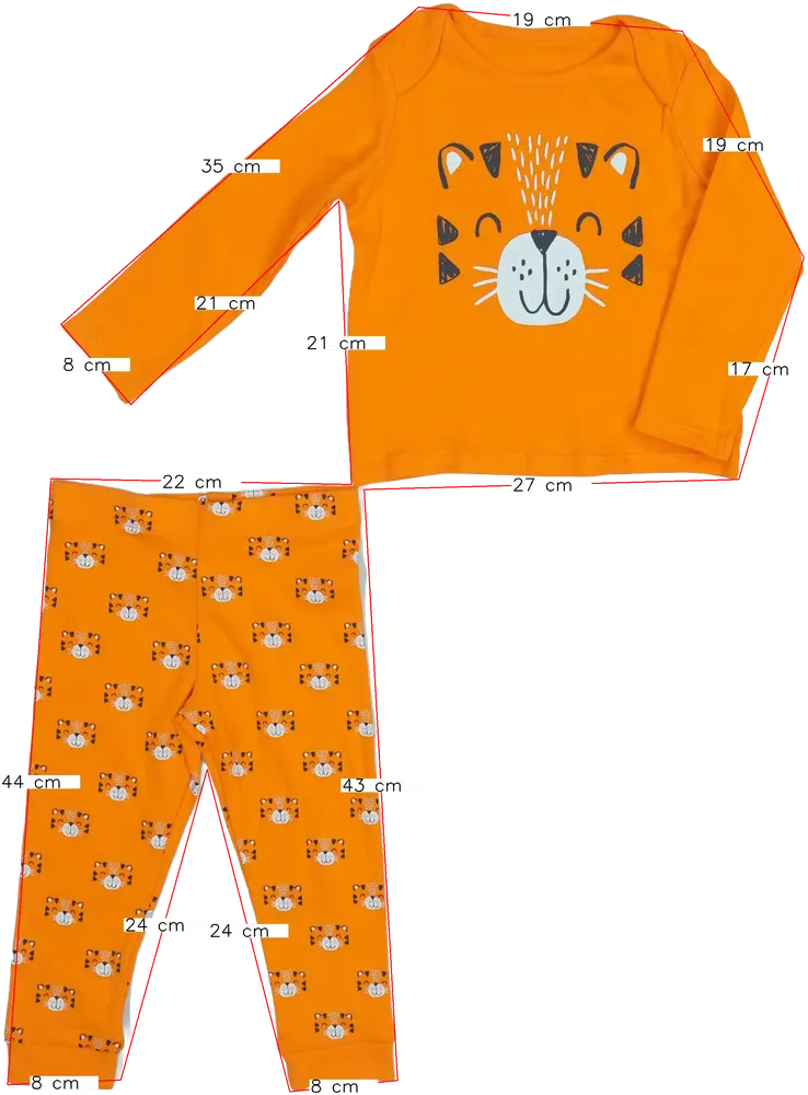 Sárga (narancs) C&amp;A Pizsama EU 86 / UK 12-18 hónap / US 18 hónap