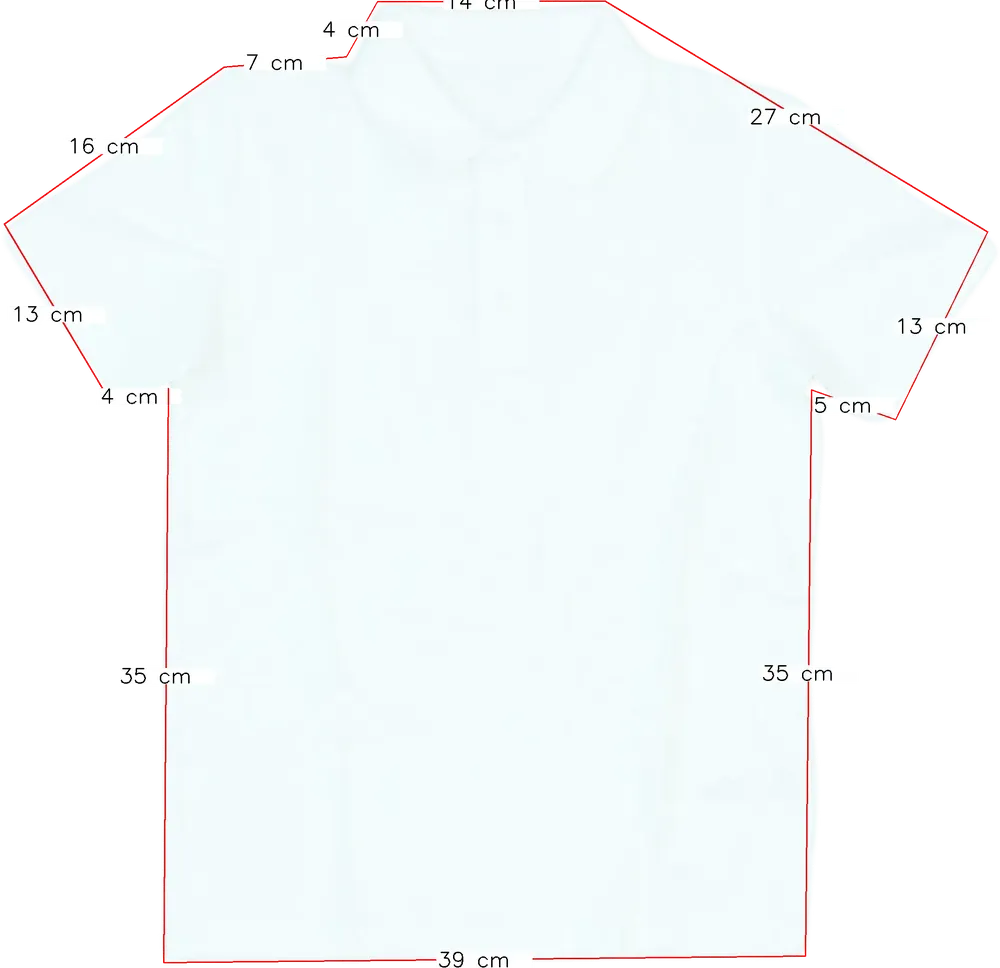 Fehér George Galléros póló EU 140 / UK 10 év / US 10 év/L