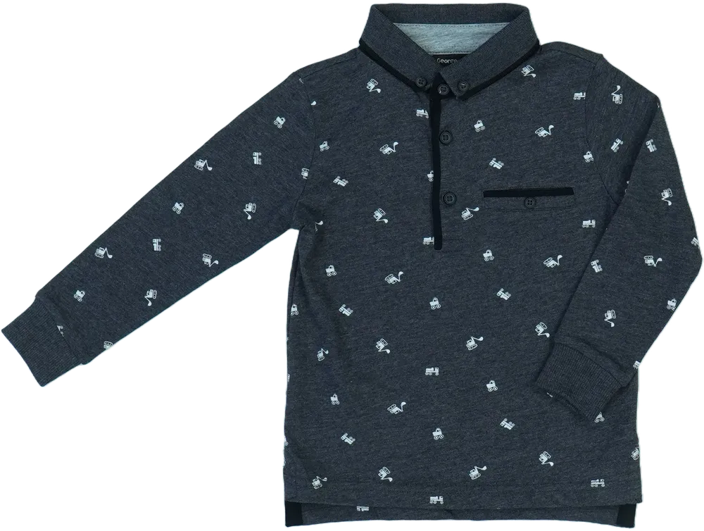 Szürke George Galléros póló EU 92 / UK 2 év / US 2T