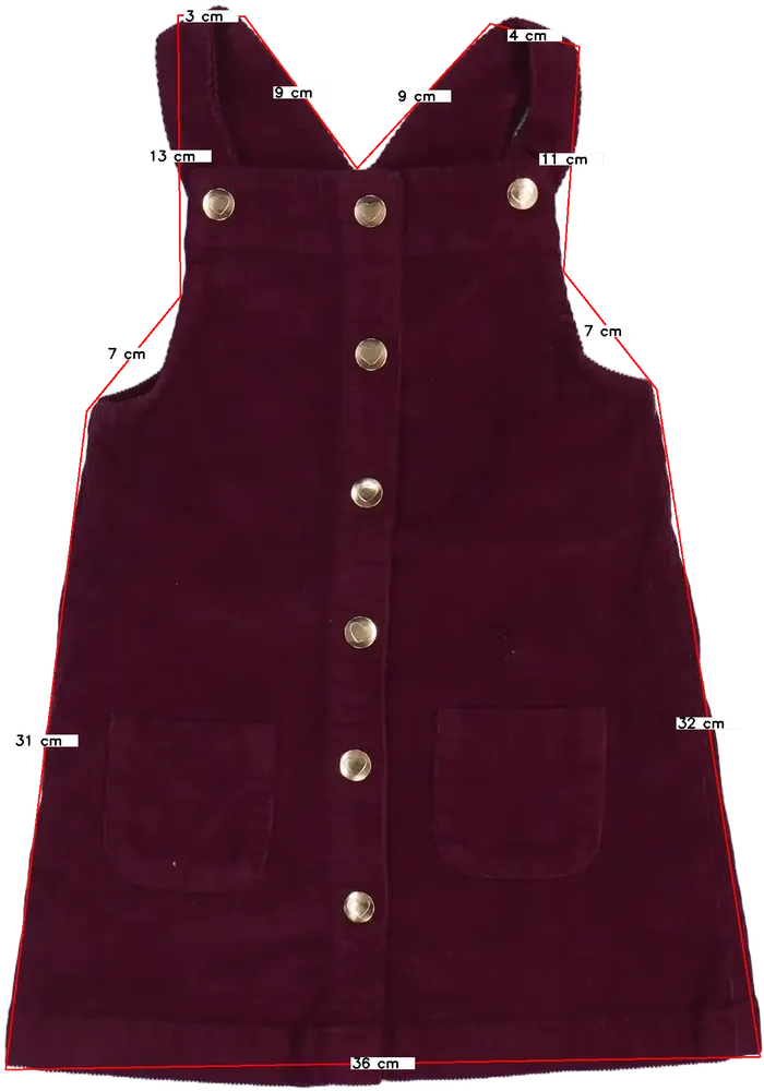 Bordó George Kantáros szoknya EU 92 / UK 2 év / US 2T