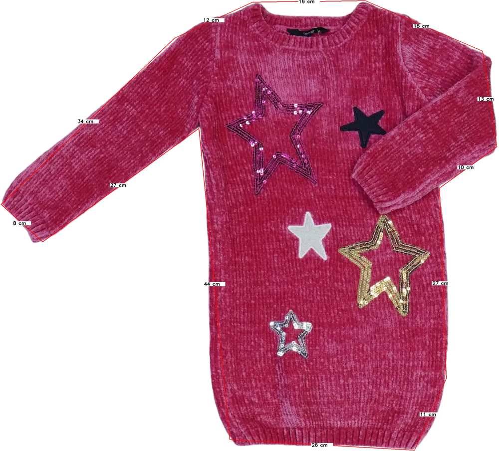 Rózsaszín George Ruha EU 110 / UK 5 év / US 5 év/XS