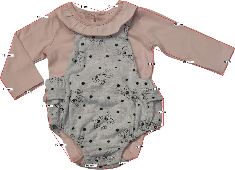 Pink Disney 2-piece set - Top &amp; Bottom EU 74 / UK 6-9 months / US 6-9 months