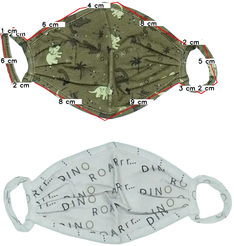 Többszínű George Maszk Egyméret