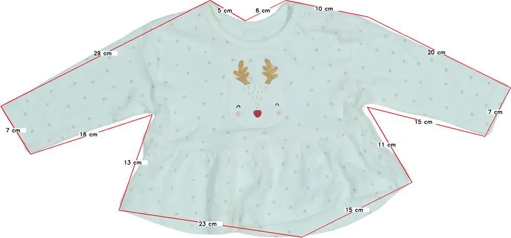 Fehér George Tunika EU 74 / UK 6-9 hónap / US 6-9 hónap