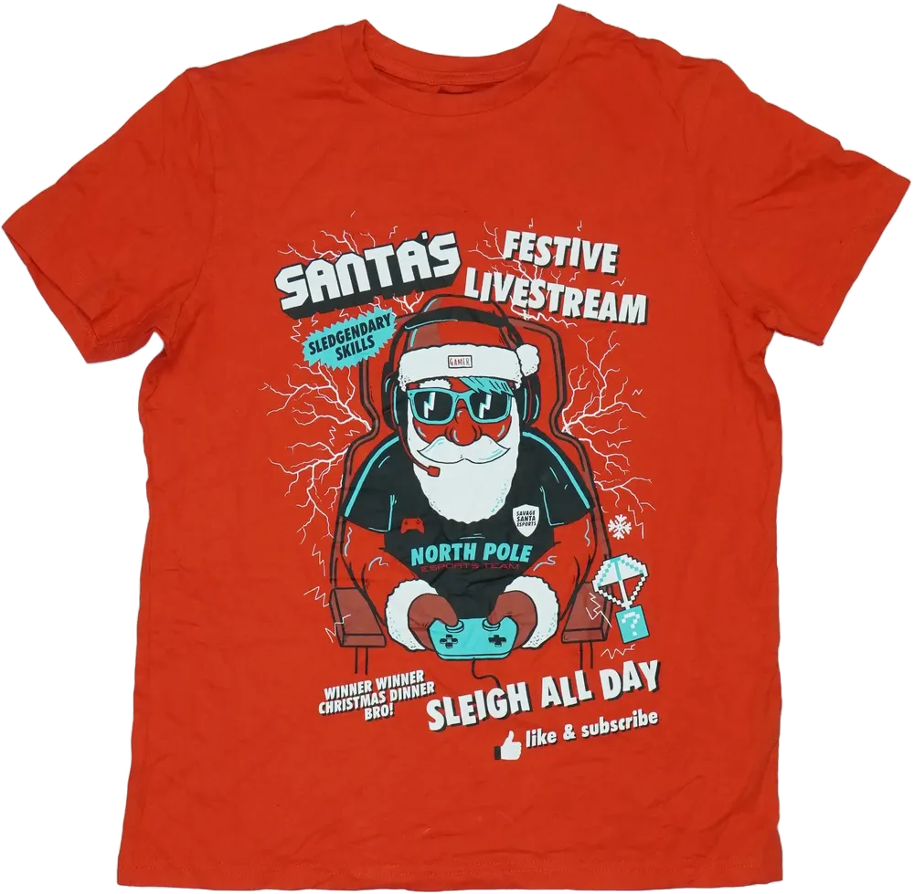 Piros George Póló EU 158 / UK 13 év / US 14 év/XL