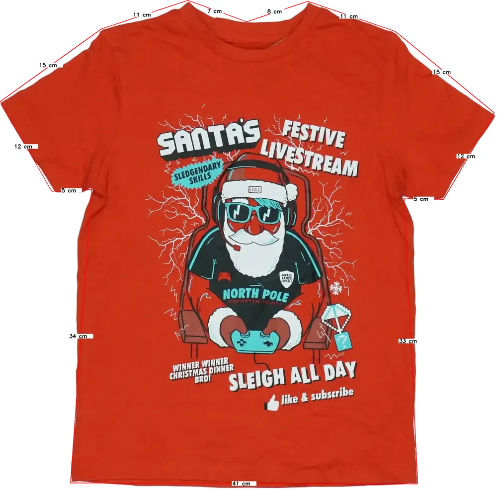 Piros George Póló EU 140 / UK 10 év / US 10 év/L