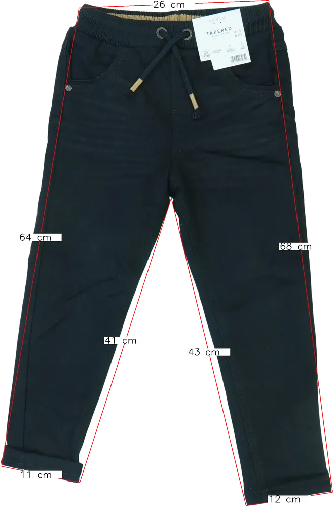 Fekete George Hosszúnadrág EU 110 / UK 5 év / US 5 év/XS