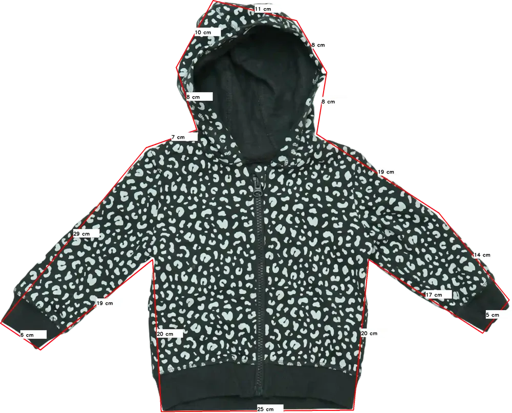 Fekete George Kapucnis pulóver EU 86 / UK 12-18 hónap / US 18 hónap