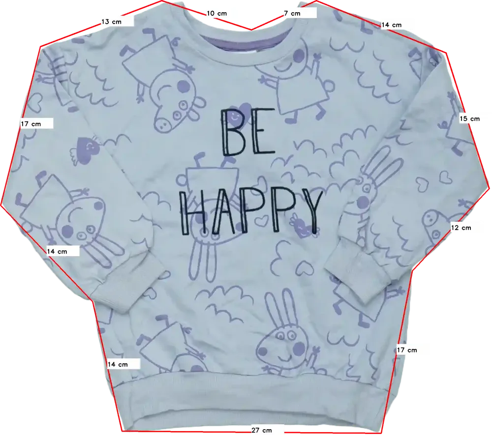 Lila Peppa Pig Pulóver EU 104 / UK 4 év / US 4T/XS