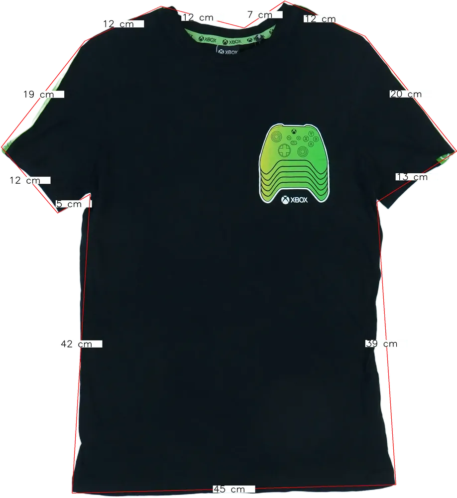 Fekete George Póló EU 158 / UK 13 év / US 14 év/XL