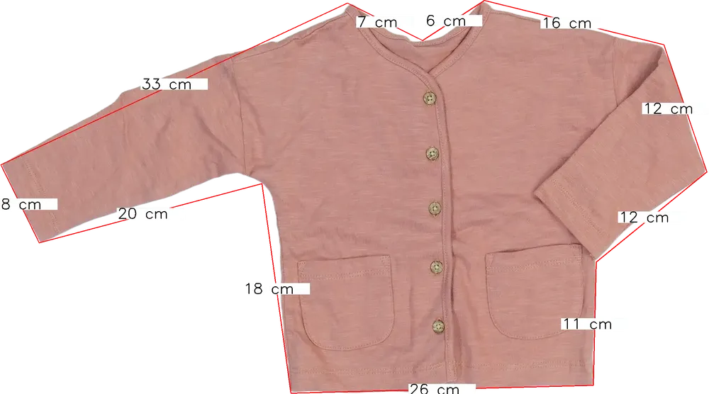 Rózsaszín George Kardigán EU 86 / UK 12-18 hónap / US 18 hónap