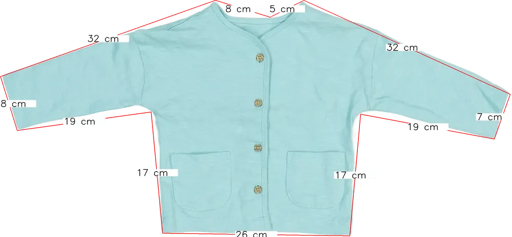 Zöld George Kardigán EU 80 / UK 9-12 hónap / US 12 hónap