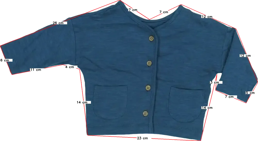 Szürke George Kardigán EU 68 / UK 3-6 hónap / US 3-6 hónap