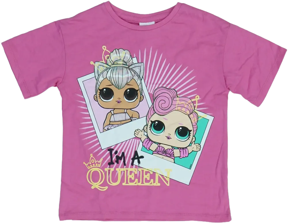 Rózsaszín LOL Póló EU 110 / UK 5 év / US 5 év/XS