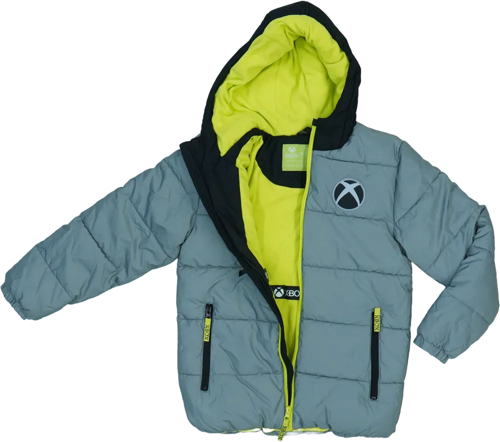 Szürke XBOX Télikabát EU 140 / UK 10 év / US 10 év/L