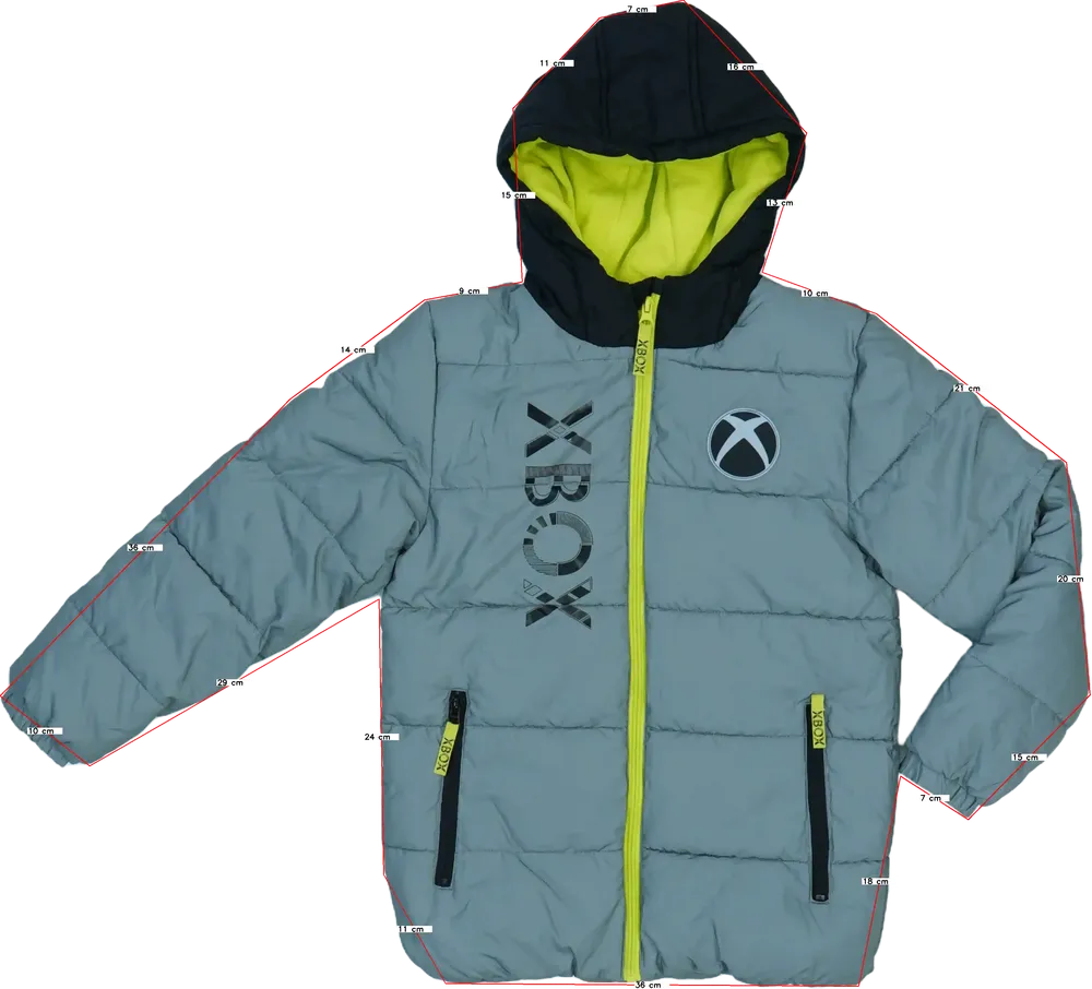 Szürke XBOX Télikabát EU 140 / UK 10 év / US 10 év/L