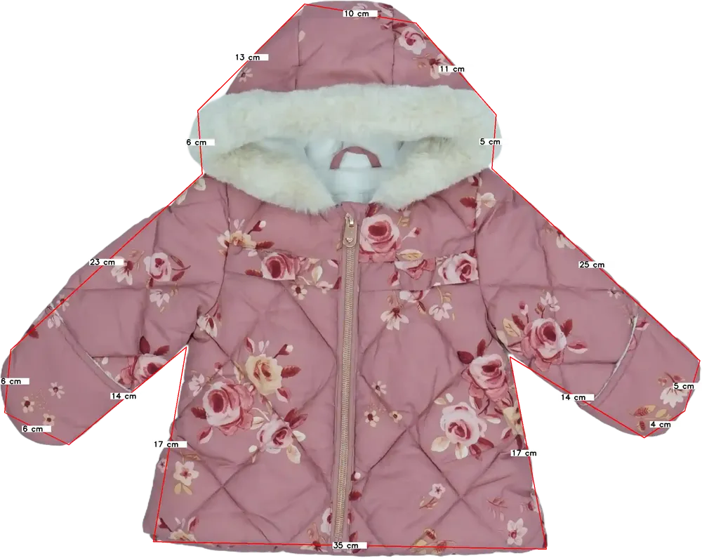 Rózsaszín George Télikabát EU 68 / UK 3-6 hónap / US 3-6 hónap