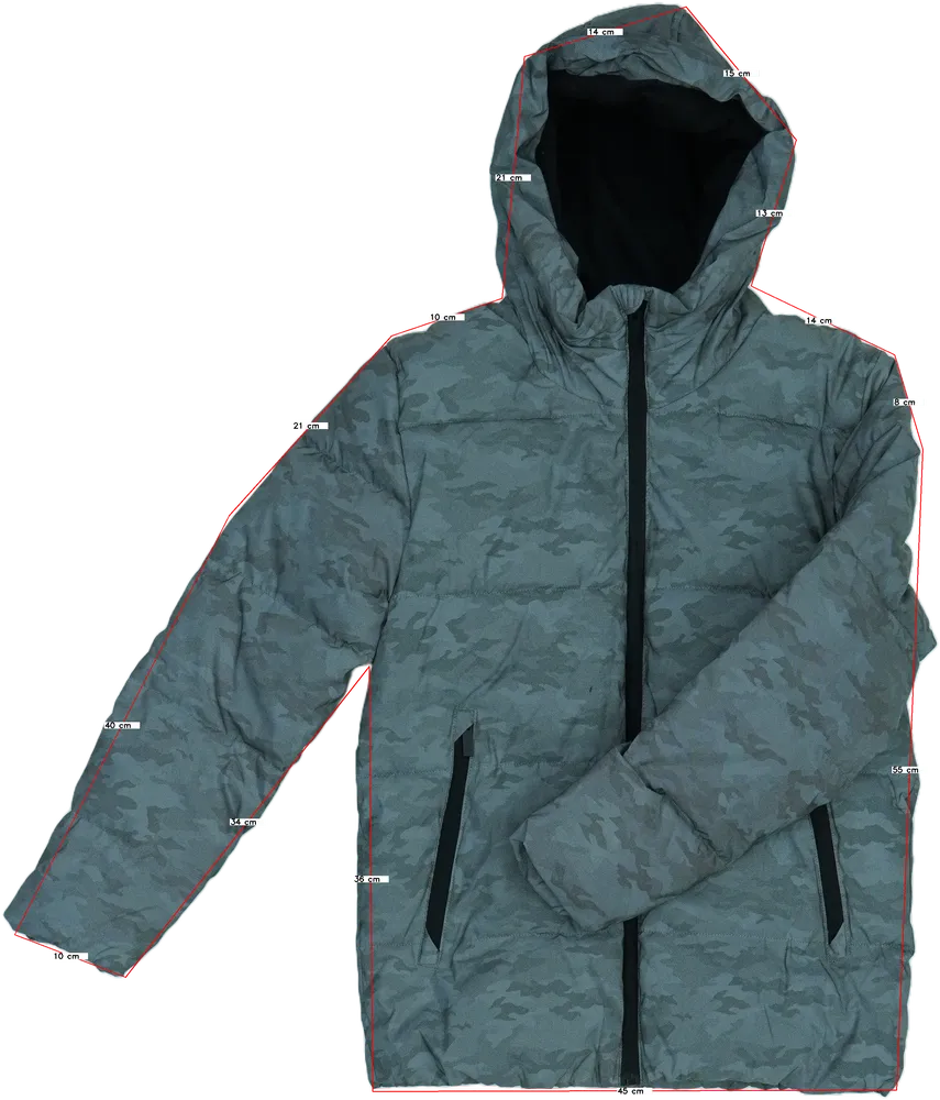 Terepszínű George Télikabát EU 158 / UK 13 év / US 14 év/XL